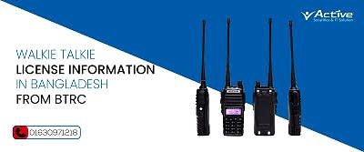 Walkie Talkie License Information in Bangladesh 2024 from BTRC